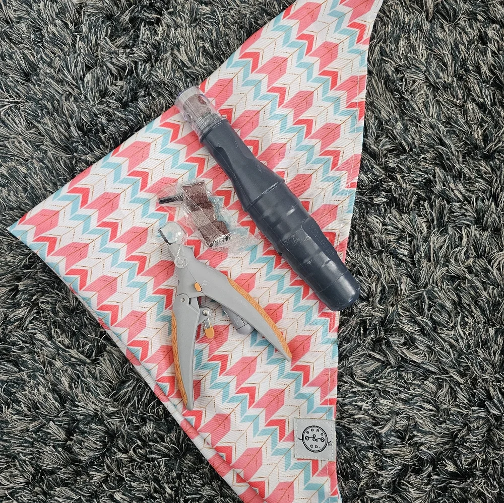Pet nail trimmer spa kit w/ bandana (20